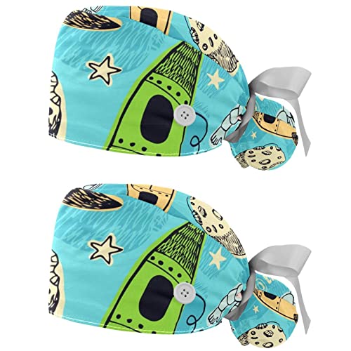Chapeau de travail fusée JDEZ lot de 2 casquettes respirantes