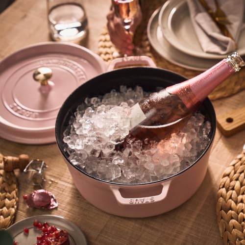 Image of Staub Cast Iron 4-qt Round Dutch Oven - Peony Pink
