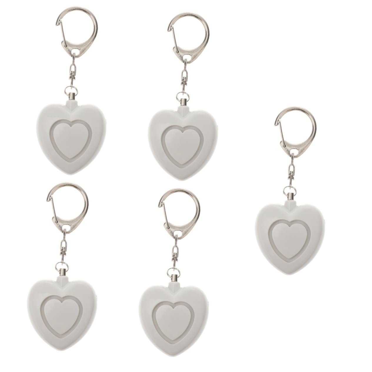 jojofuny Lot De 5 Alarmes De Poche pour Bouton Durgence Porte-clés Dalarme Personnelle avec Lumières LED Lumineuses