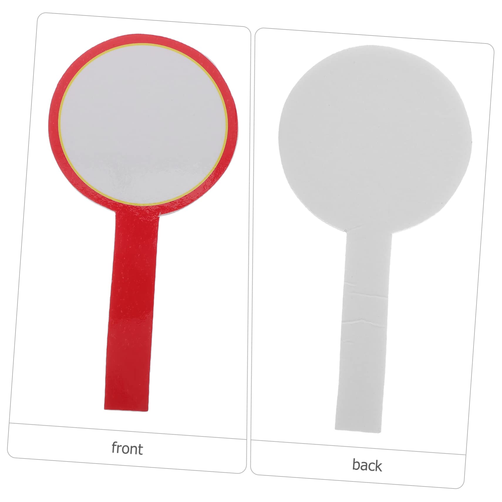 KICHOUSE 4Pcs Foam Dry Erase Scoreboard Handheld Single Sided Writing Boards for Events for Voting Judging and Easy to Clean