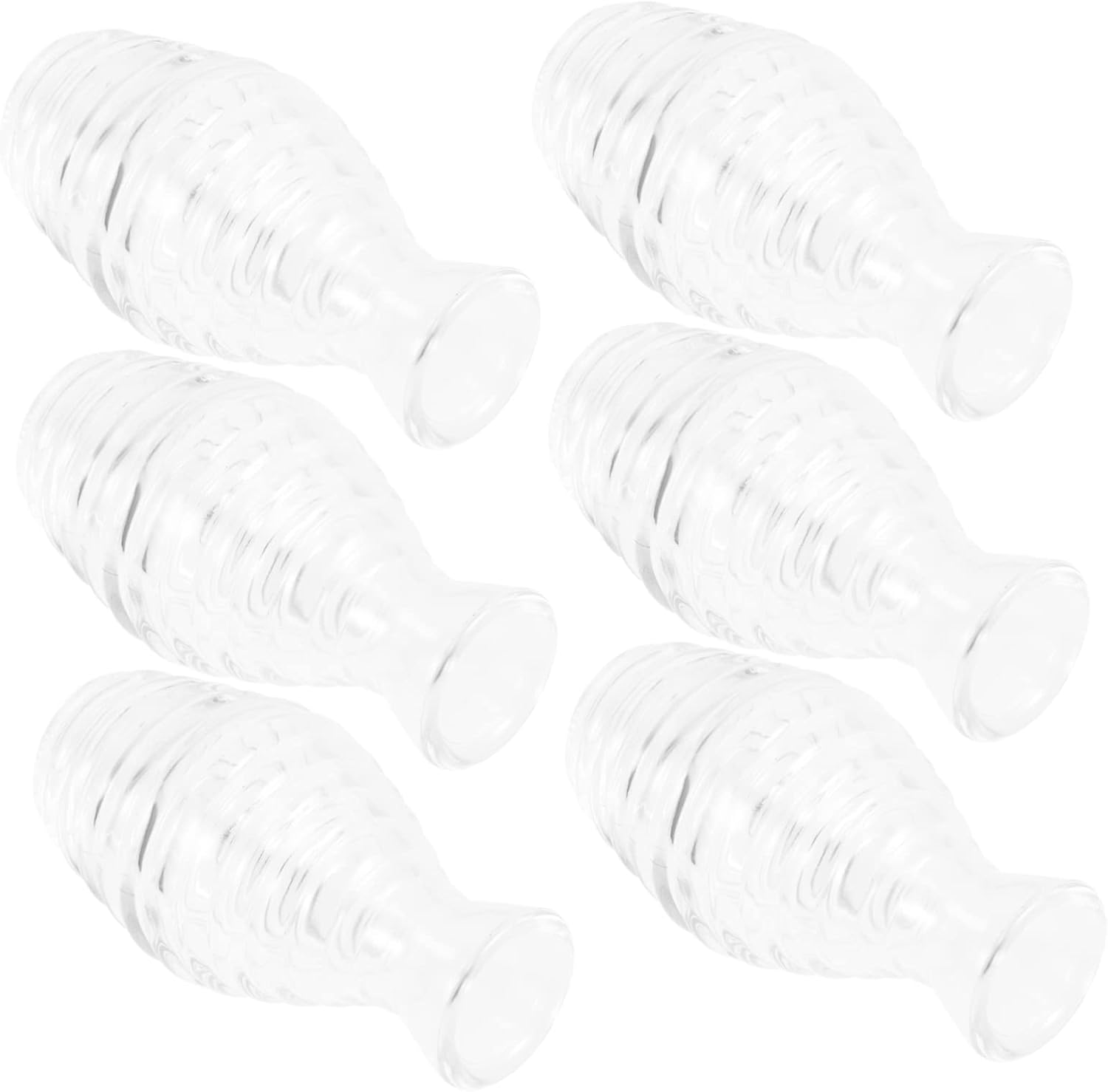 100ml Honeycomb Aroma Diffuser Glass Bottles 6pcs Essential Oil Jars for Home Fragrance Creative Decoration and Aromatherapy