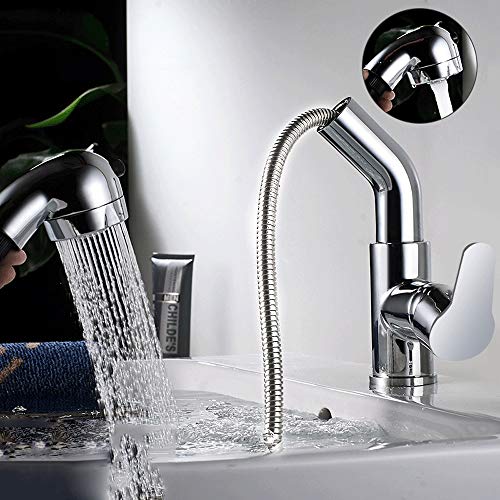 Robinetterie mitigeur salle de bains noir au design minimaliste