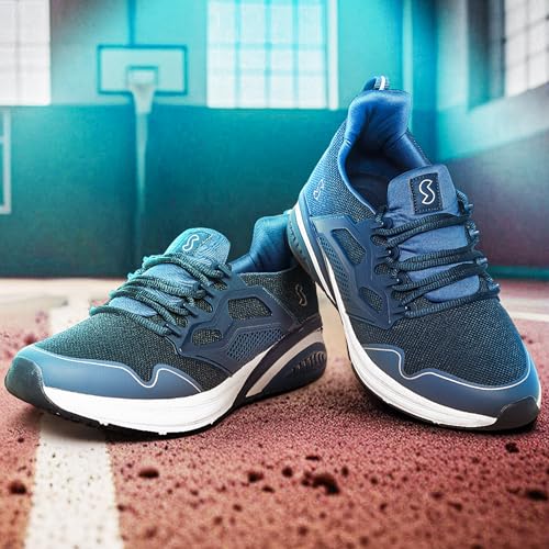 Image of SOLETHREADS Racer Athleisure Sneakers Shoes for Men | Lightweight |Trendy| High Ankle Shoes | Memory Foam Sole | Cushioned Insole | Slip-Resistance | Premium Sneakers Shoes for Men