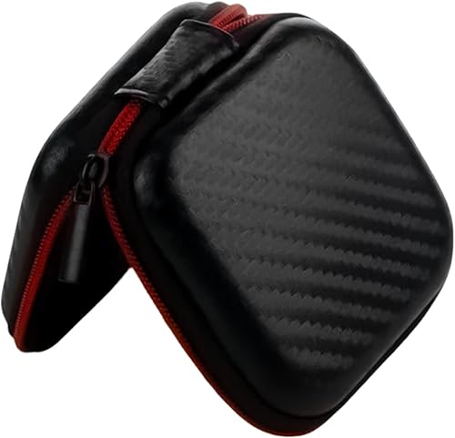 Water Carbon Fibers Travel Pouches Zippers Bag Square Headsets Storage Case for Electronics Accessories Charging Cord Pouch