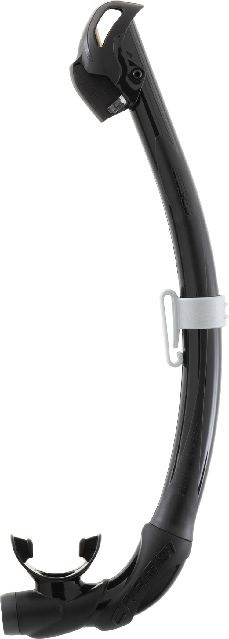 Cressi Seal Dry Snorkel, Tube equipped with Innovative Closed Cell System, ideal for Freediving and Snorkelling, Black/Black, One Size Unisex