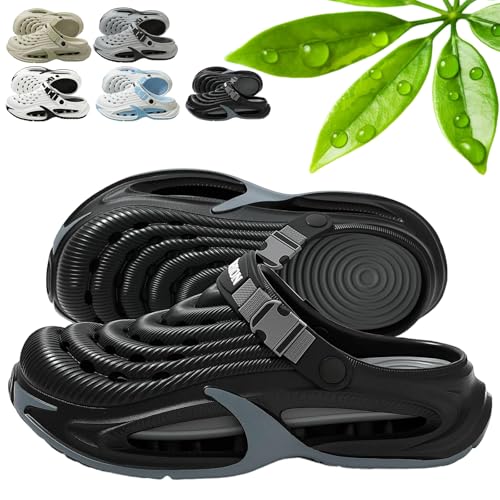 mondpfote Gartenschuhe Damen Herren Gartenschlappen Herren Garten Damen Mit Verstellbarem Absatzriemen Komfortabel Und Sicher rutschfest Atmungsaktives Arbeits- Und Alltagsoutfits (39 Schwarz)