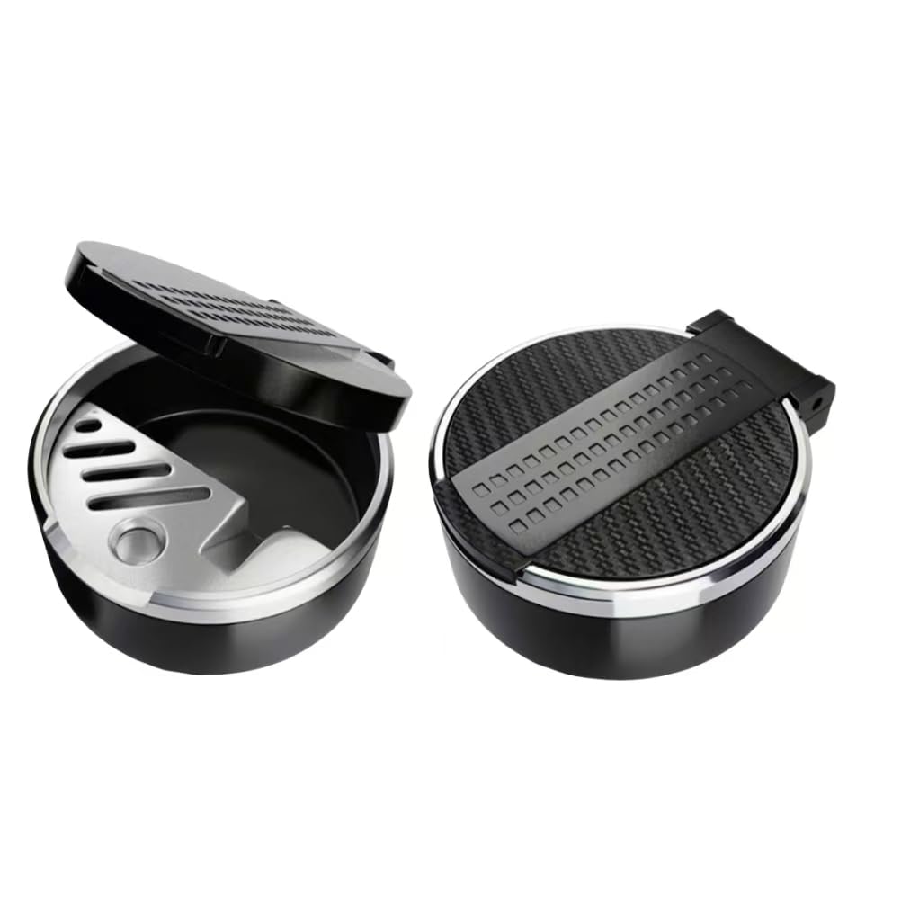 QIZUN Car Ashtray for Dacia Bigster SUV 2025 Auto Cigarette Ash Holder Cup Portable Smoker Container Lid Accessories Interior Dustproof Durable