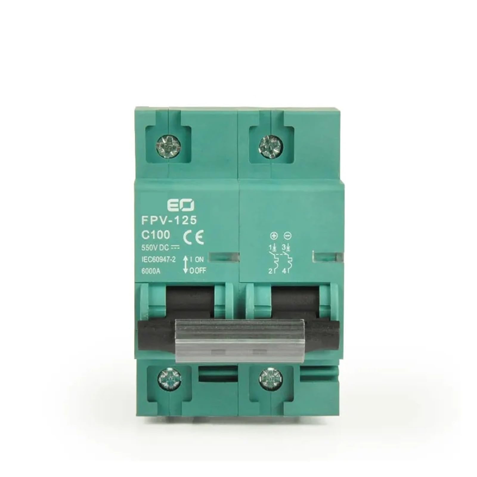 2P DC 550V/800V 80A 100A 125A DC Automatyczny wyłącznik fotowoltaiczny do instalacji fotowoltaicznej