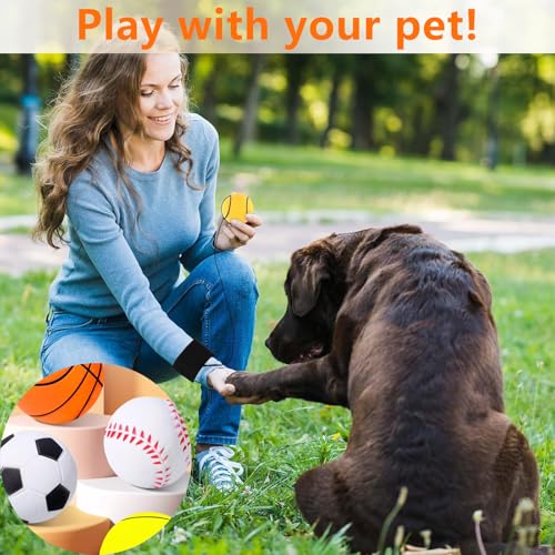 Antistressball, Springball Mit Schnur, 6 Stücke Sport Handgelenk Ball, Ø 6cm An Der Schnur, Handgelenk Return, Armband Spielzeug für Kinder Erwachsene, Fußball/Basketball/Softball/Baseball