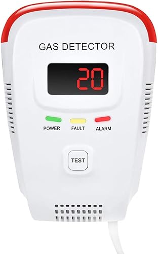 Detector de gas propano/natural, alarma de gas en el hogar; probador de fugas, sensor; monitor de nivel de gas combustible: metano, butano, GLP,