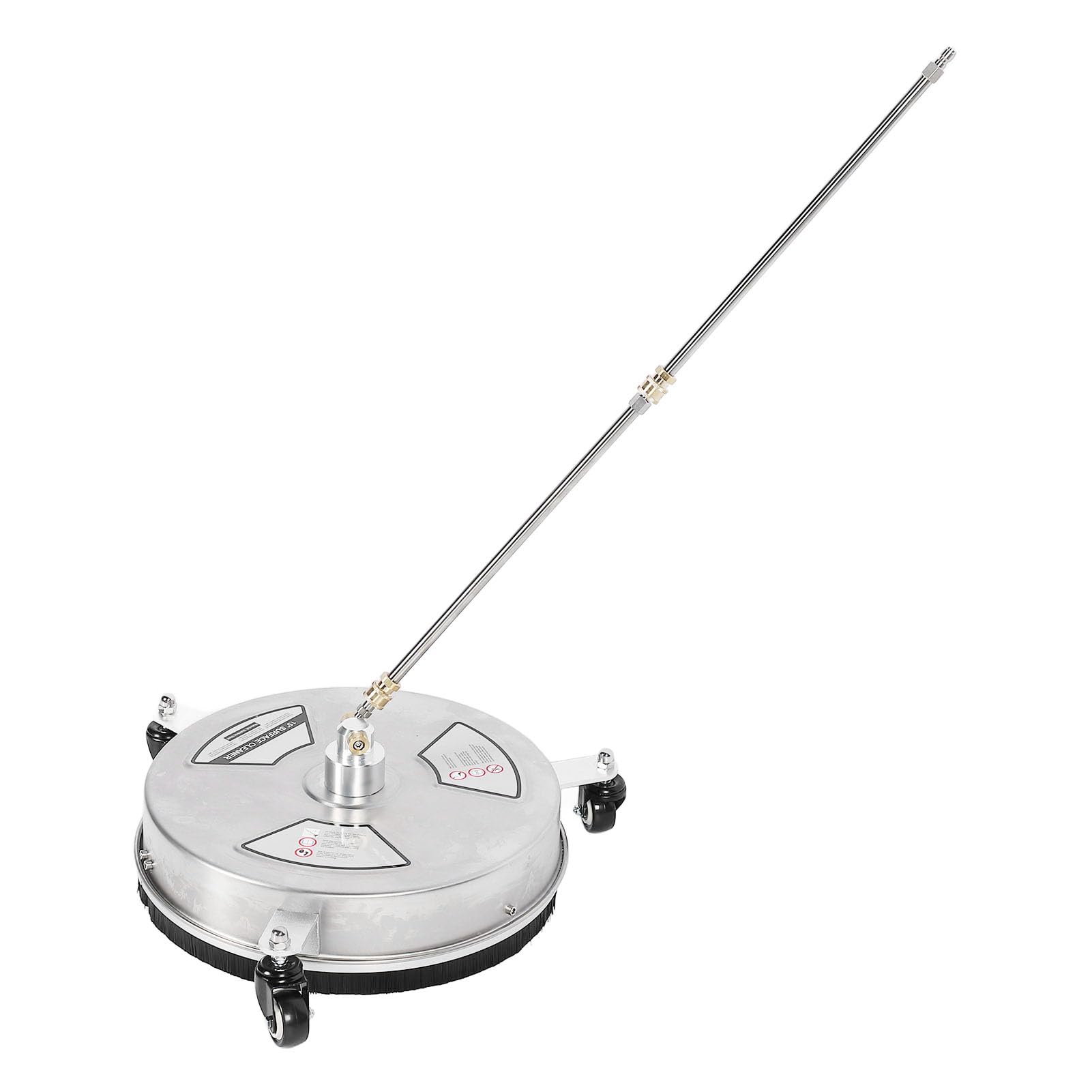 Limpiador de Superficies con Lavadora a Presión de Acero Inoxidable de 15 Pulgadas, 4000 PSI, 3,7 GPM, Conexión Rápida de 1/4 de Pulgada, No Más Fregado Lento de Concreto y Límite de