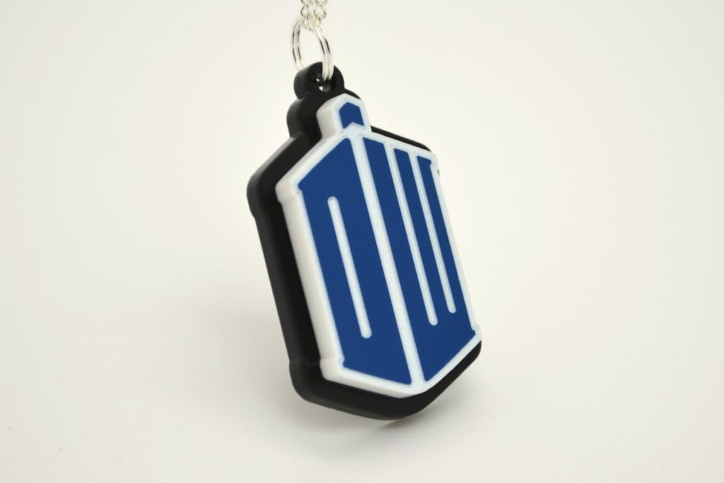 LicketyCut Doctor Who DW Tardis Pendant Necklace - Laser Cut Acrylic Jewelry
