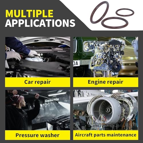 Image of ZDBB 386 PCS Metric FKM Viton O Ring Kit 30 Sizes Fluorocarbon Oring Assortment Set for Automobiles Engines Cylinders Hydraulic Plumbing Faucets Assorted Chemical More Resistant Oil and Heat 75 Duro