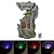 Alpine Corporation WIN1628 Outdoor Floor Tree Bark Water Fountain with LED Lights, Waterfall Garden Fountain, 32" H, Gray