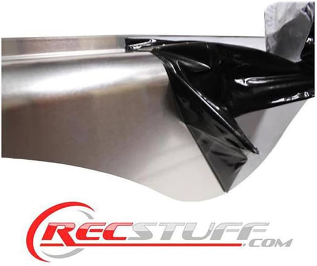 Generic 72x4 Smooth Aluminum Tandem Axle Teardrop Fenders - Flare - One Piece, Silver, 72X4AL