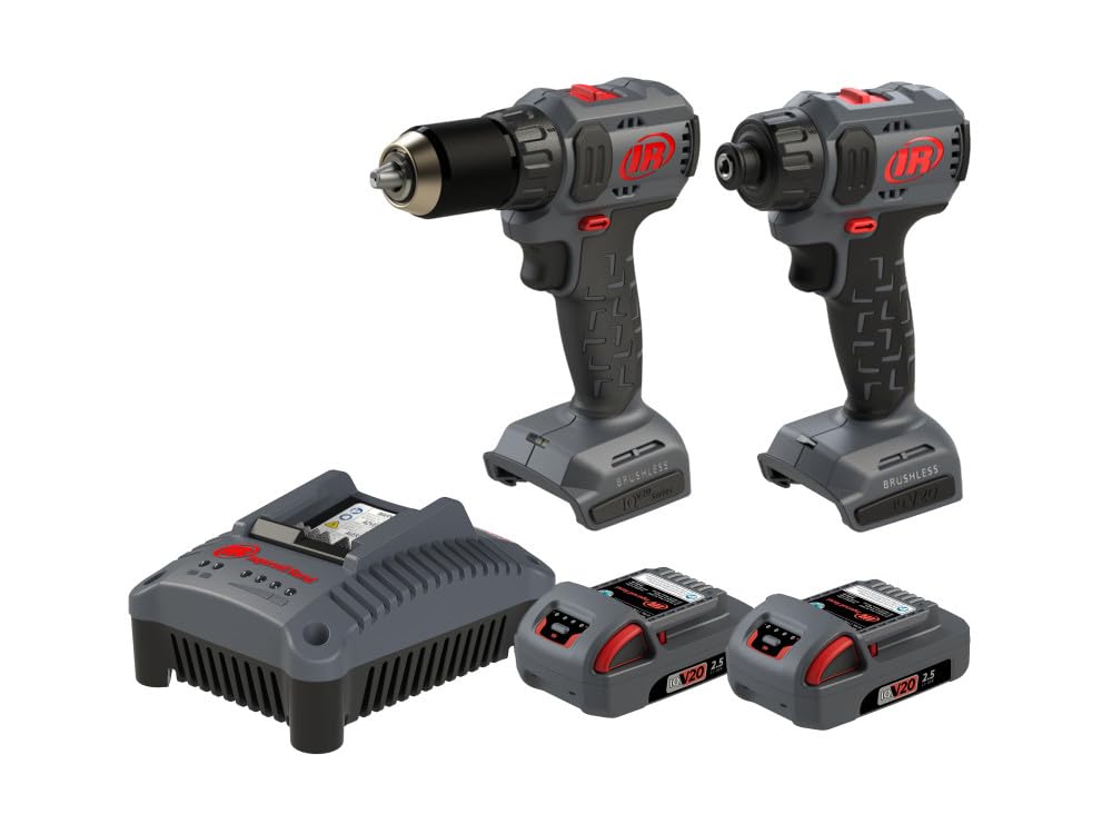 Ingersoll Rand IQV20-2D2 20V Cordless Combo Tool Kit, D3141 1/2