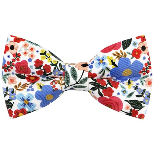 Image of Colorful Fun Pattern Pre-Tied Bow Tie Mens Floral Space Adjustable Bowtie