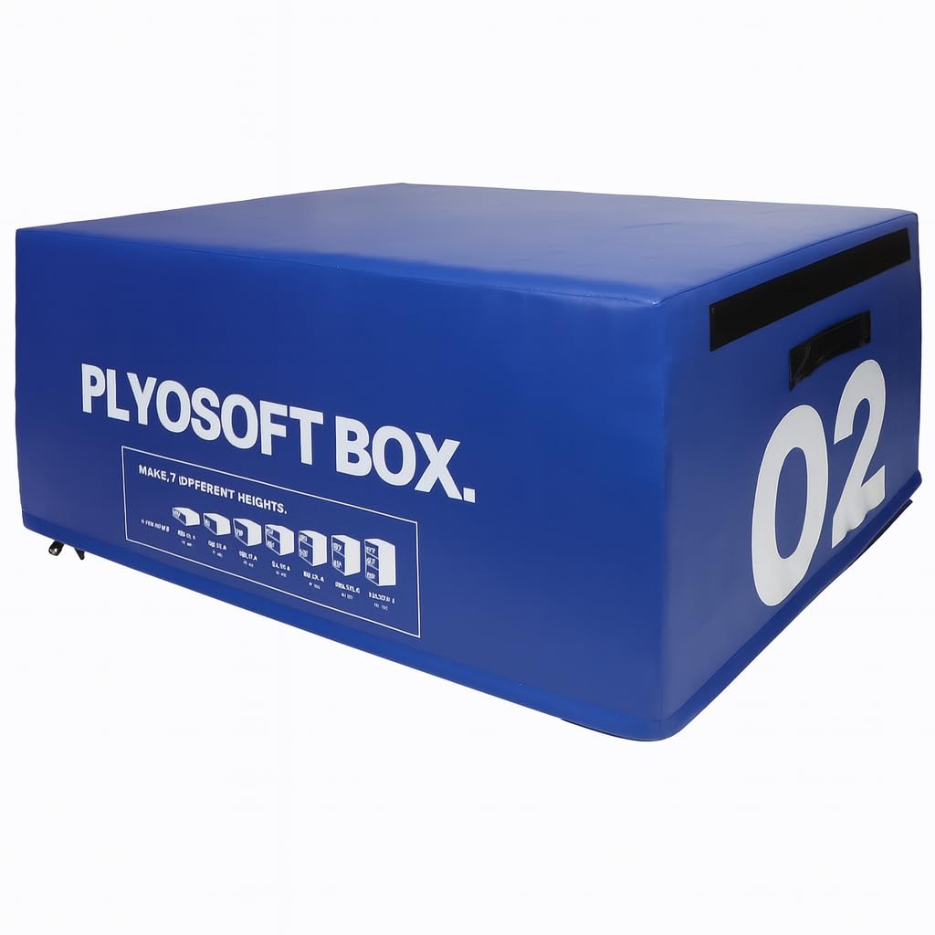 Plyometric Jumping Box Set Soft Foam Stackable Exercise Fitness Gym Plyo Boxes | Premium Stackable Plyo Boxes for Home & Commercial Gyms