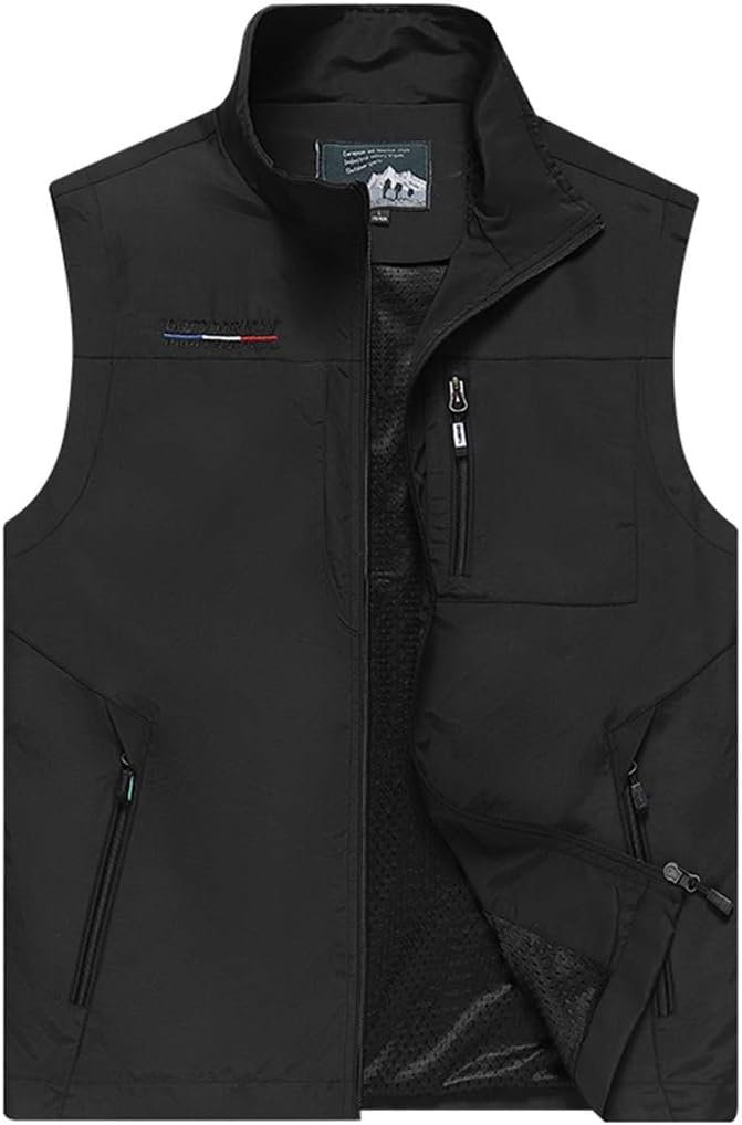 Gilets pour hommes gilet décontracté léger de travail plein air sport