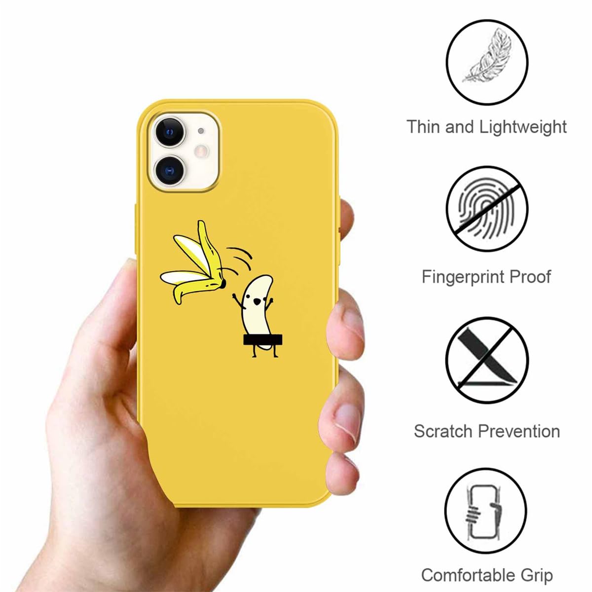 Yoedge [2 Pezzi Cover per Apple iPhone 11 Pro Max,Matte Morbide Silicone Custodia con Cartoon Avocado Disegni,Ultra Sottile TPU Antiurto Bumper Protettiva Case per iPhone 11 Pro Max 6,5,Verde