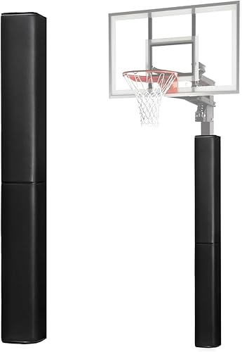 Almohadilla para bastón de baloncesto de 72 pulgadas de alto y 2 y 4 pulgadas de grosor, se adapta a postes de 4 x 4, 5 x 5 pulgadas, 6 x 6