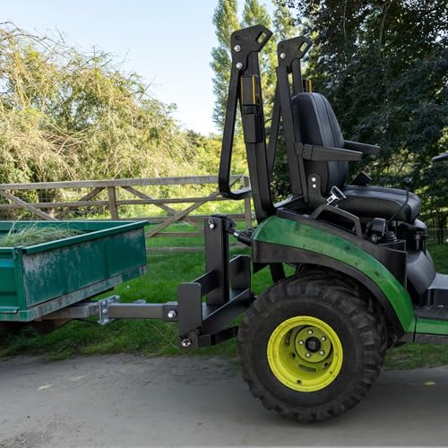 Image of YITAMOTOR 3 Point Quick Hitch with 2 inch Receiver for Category 1, 3 Pt Tractor Trailer Hitch Drawbar Adapter Attachments with Suitcase Weight Brackets