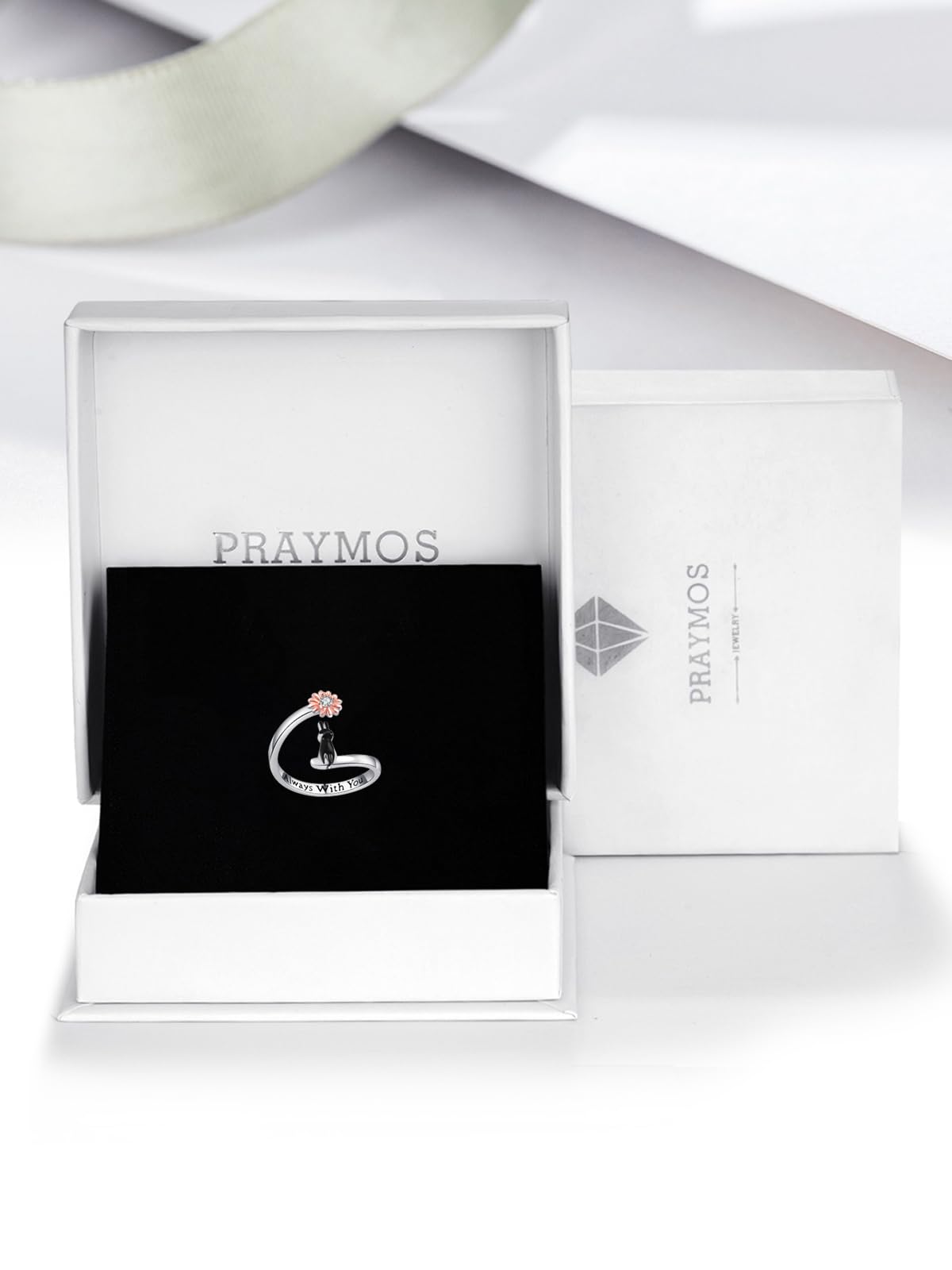 praymos Anillos de plata de ley 925 con diseño de tortuga, hipoalergénicos, ajustables, para mujeres y niñas, regalo de cumpleaños
