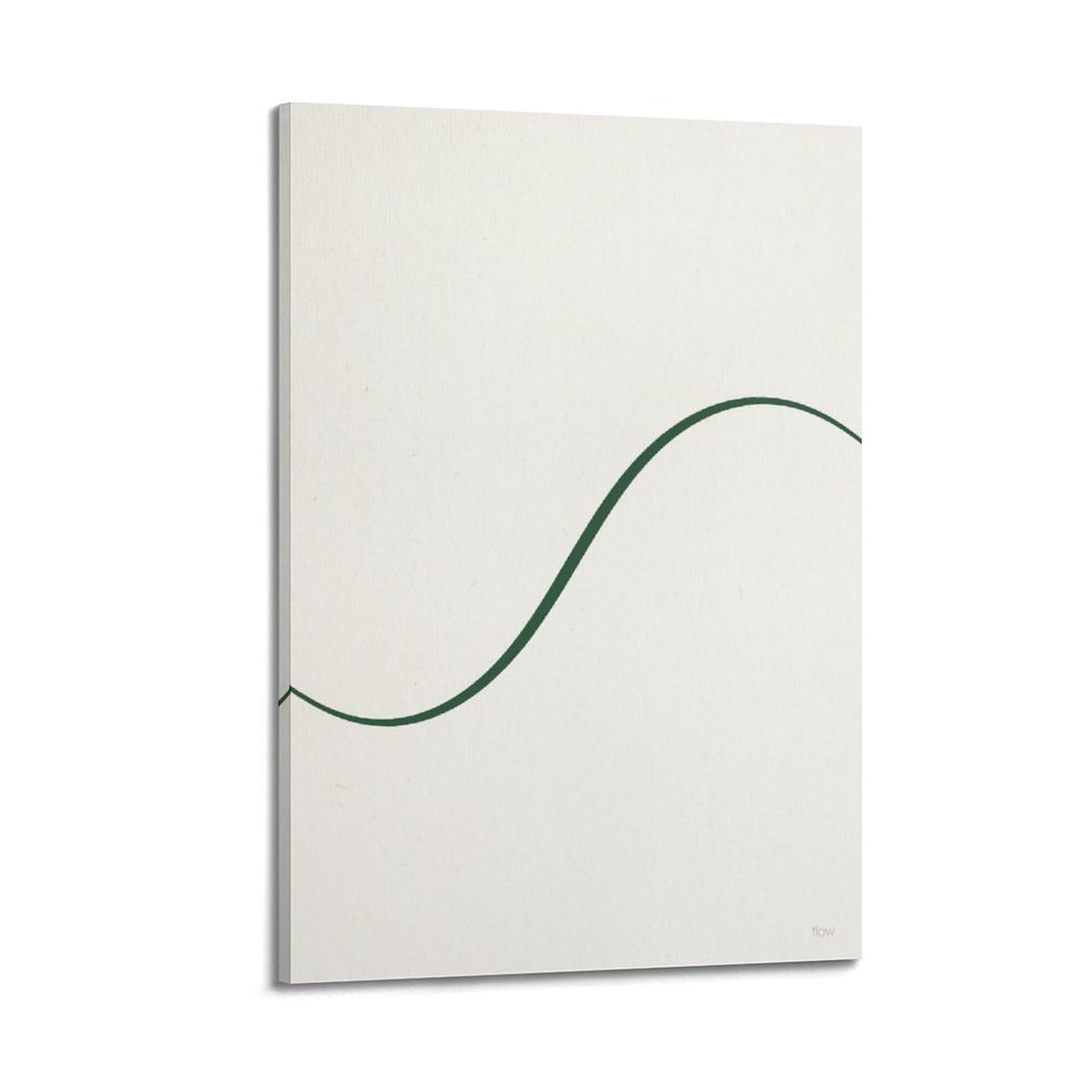 XKUGA Minimal Zen Poster Flowing Line Calm Breath Meditation Serenity Modern Decorative Canvas Prints - Ideal Wall Art for Family, Man Cave, Game Room, Boys & Girls Bedroom 24x36inch(60x90cm)