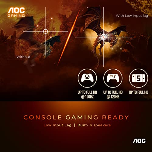 Aoc C27G2Z 27" Curved Frameless Ultra-Fast Gaming Monitor, Fhd 1080P, 0.5Ms 240Hz, Freesync, Hdmi/Dp/Vga, Height Adjustable, 3-Year Zero Dead Pixel Guarantee, Black, 27" Fhd Curved #TOP3