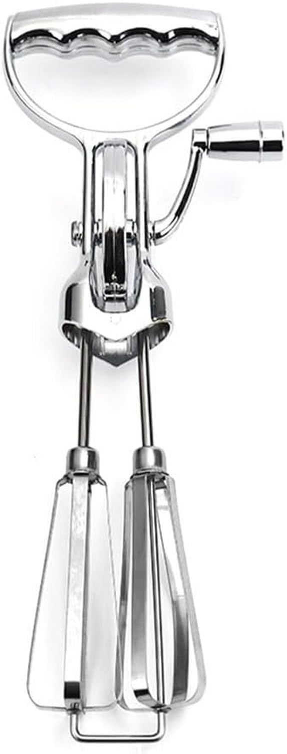 Frullino Manuale in Acciaio Inox a Doppia Frusta