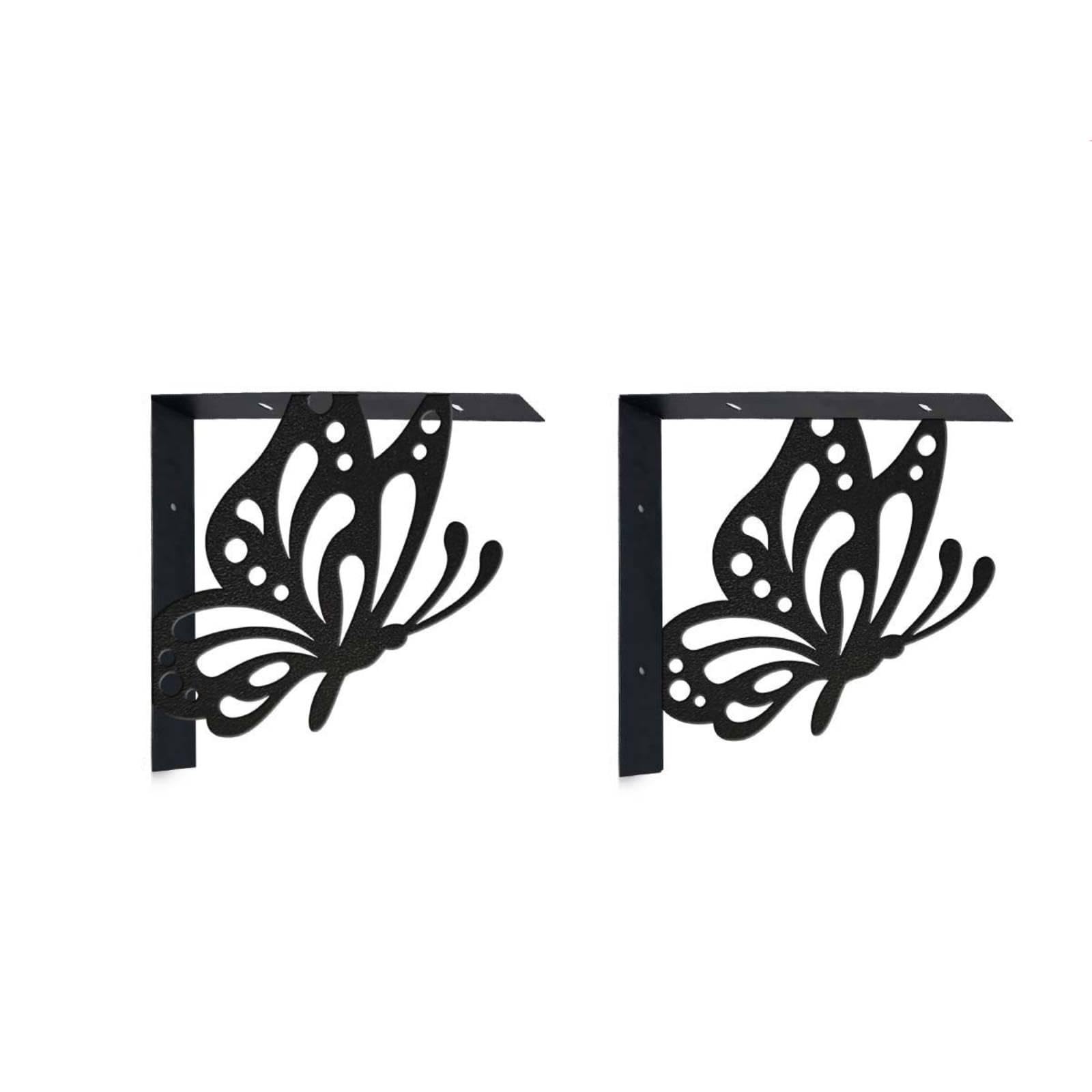 2 Pieces Metal Shelf Brackets Wall-Mounted L Brackets Easy Install Corner for Living Room, Kitchen, Entryway-image-39