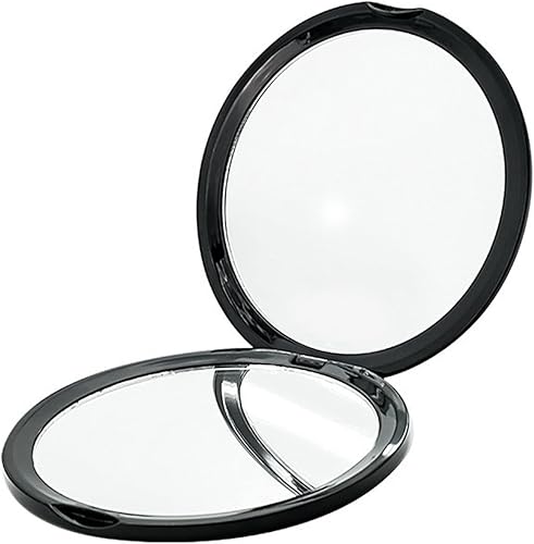 Miniatura 5 de KOWMhzj Handheld Mirror Portable Portable Folding Double-Sided Cosmetic Mirror Gift Mini Magnifying Mirror Beauty Mirror Round