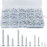 木ネジセット, 十字穴付皿頭, M3 M4 M5サイズ, 収納ケース付き