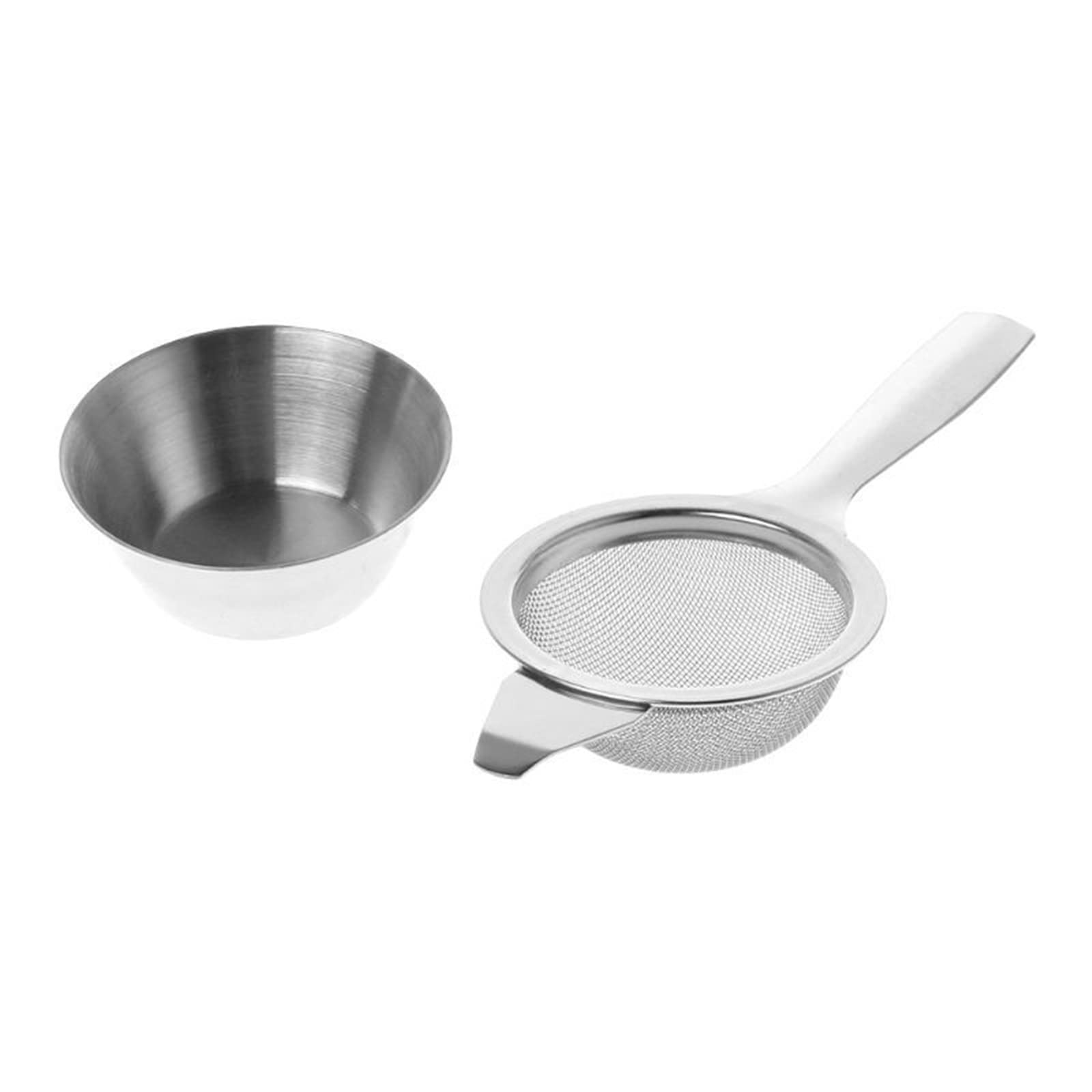 Colador de té de malla de acero inoxidable, infusor de té, colador de taza de metal, filtro de hojas sueltas con asa, herramienta de cocina