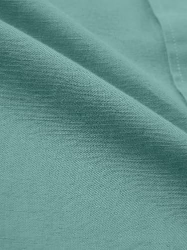 Image of Men's Linen Cotton Casual Shirt | Regular Fit Plain Shirt for Men | Long Sleeve Shirt for Casual & Formal Wear