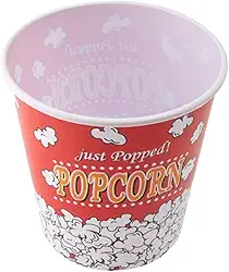Balde de Pipoca Popcorn Tamanho Grande 3L Vermelho Balde Pipoca Grande Pote De Pipoca Para Pipoca Filme Unidade Decorado 18x18cm Vermelho