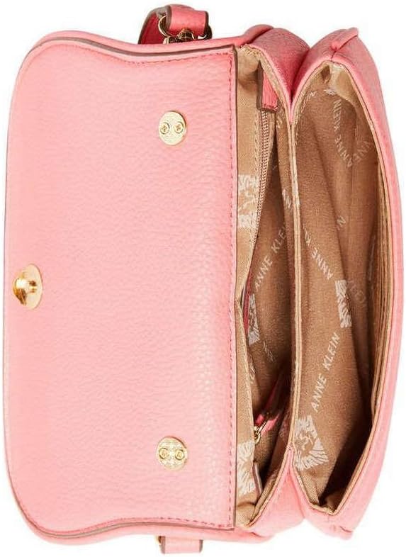 Anne Klein Convertible Flap Shoulder Bag w/Web Strap & Coin Purse