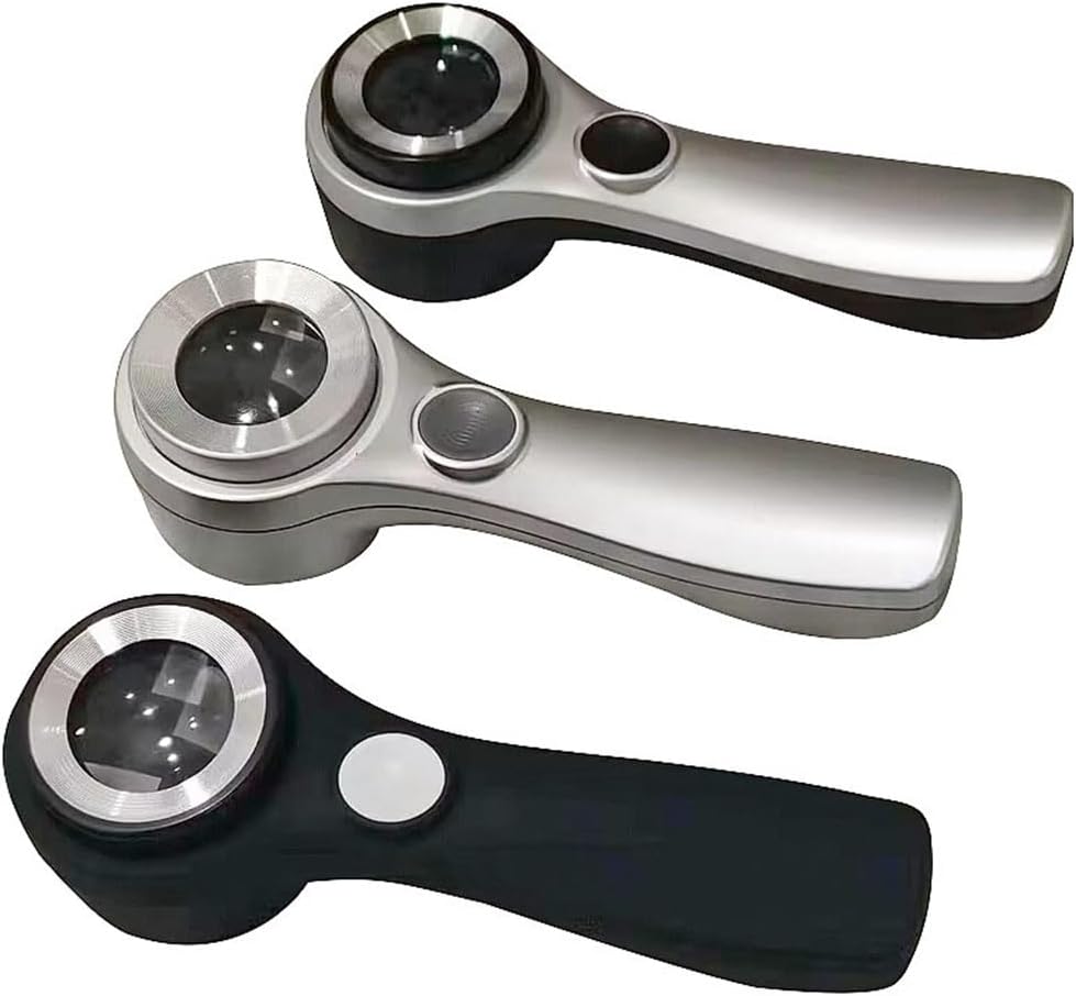 JSEIAJB Touch Magnifier Alloy Handheld High Power Charging Touch Switch Magnifier(D)