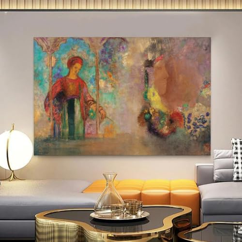 Cuadro de Odilon Redon para pared: dale vida a tu sala de estar u oficina moderna 7
