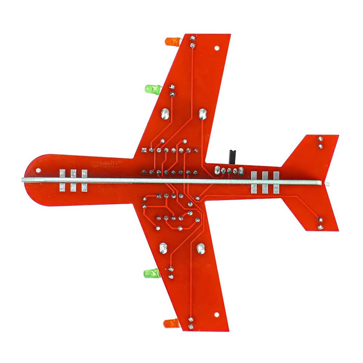 Sarini Kit de fabricación de circuitos de Flash electrónico de avión pequeño, Tablero de Entrenamiento de Soldadura, Proyecto de Soldadura de avión, Kit de ensamblaje electrónico, Herramientas