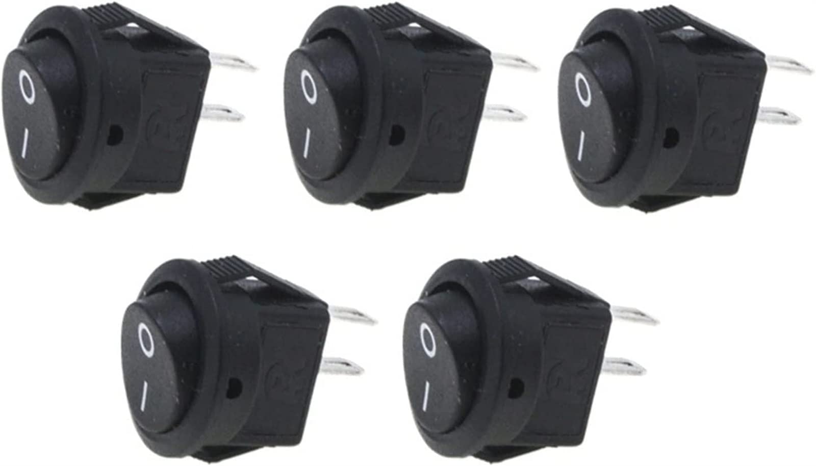 Interrupteur de bateau snap-in 2pin et commutateur à bascule rond 16mm 250V