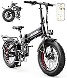 Heybike Mars 3.0 Foldable Electric Bike, UL2849 Certified, 70+Miles Long Range, 624WH Removable Battery E Bike,1400W Peak Motor 32MPH Top Speed, 20'*4 Fat Tire Ebike with NFC Unlock, Full Suspension