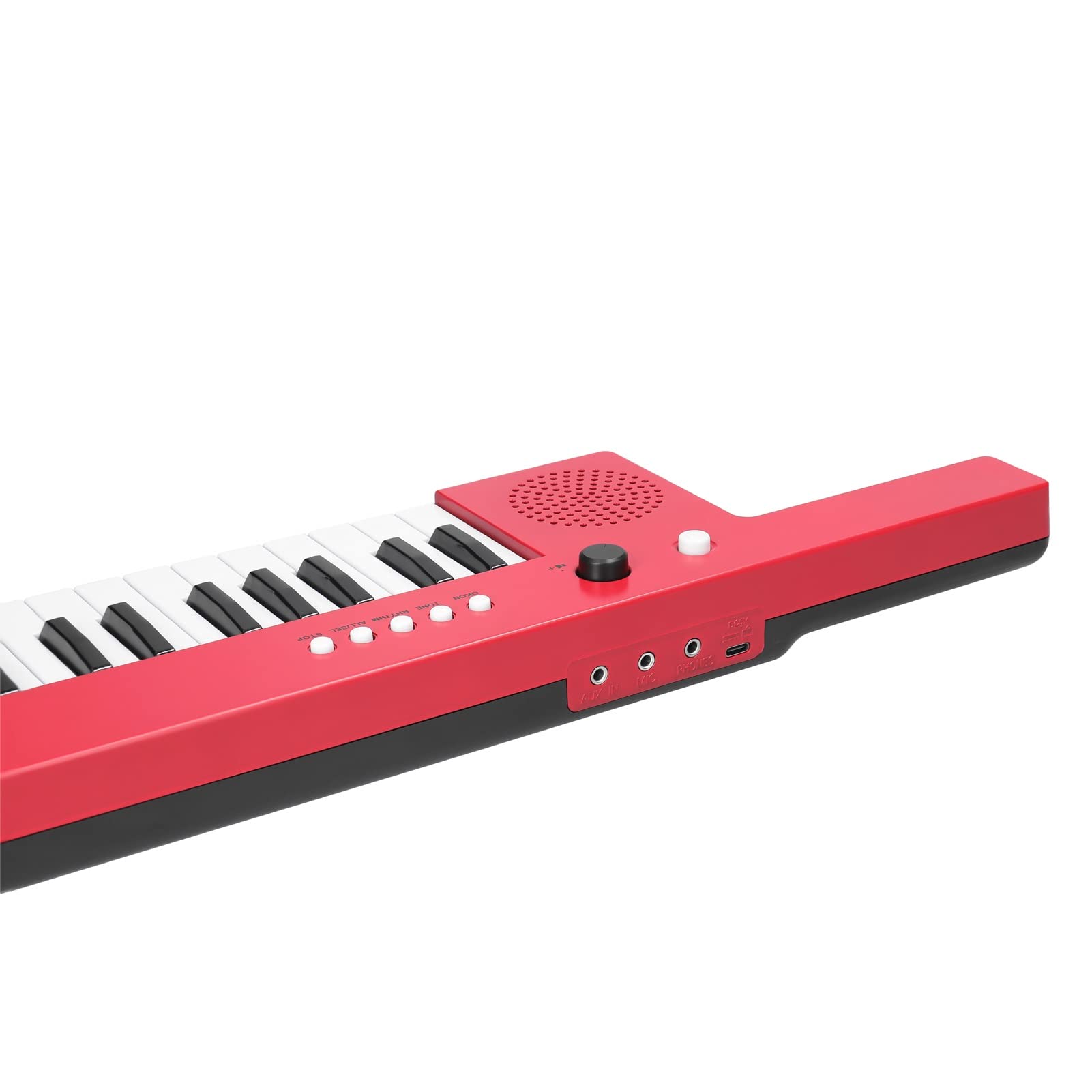 Tastiera Musicale Tastiera per Pianoforte Elettronico A 37 Key-c Organo Ricaricabile con Microfono per Cinghie
