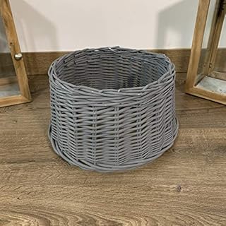 Samuel ALEXANDER Natural Wicker Christmas Tree Skirt Choice of 3 Sizes (Dark Grey, Small : 33cm c 20cm)