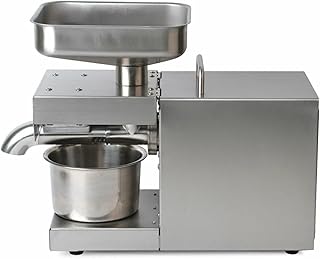Oil Press Machine 110V 600W Commercial Oil Extraction Olive Extractor Nuts Seeds Oil Presser Mill Pressing Machine for Peanut Nuts Seed Olive (110V 600W)