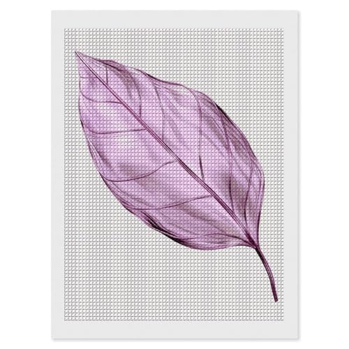 Kit peinture diamant feuilles de lilas FodPand 30x40 cm pour adultes et débutants avec strass carrés