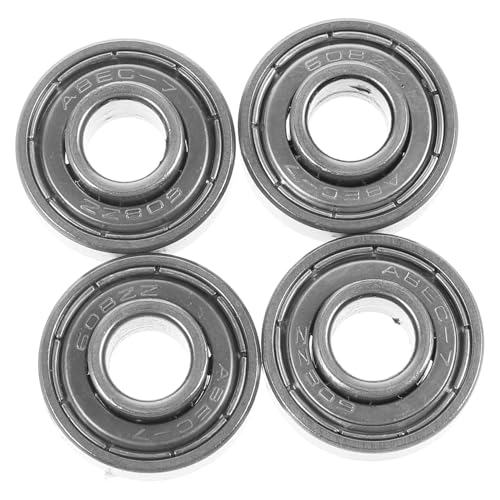 CALLARON 4 Piezas rodamiento rueda delantera Ligero andador rueda delantera frente partes castor pequeños rodamientos de ruedas rodamientos para sillas de ruedas acero Plata