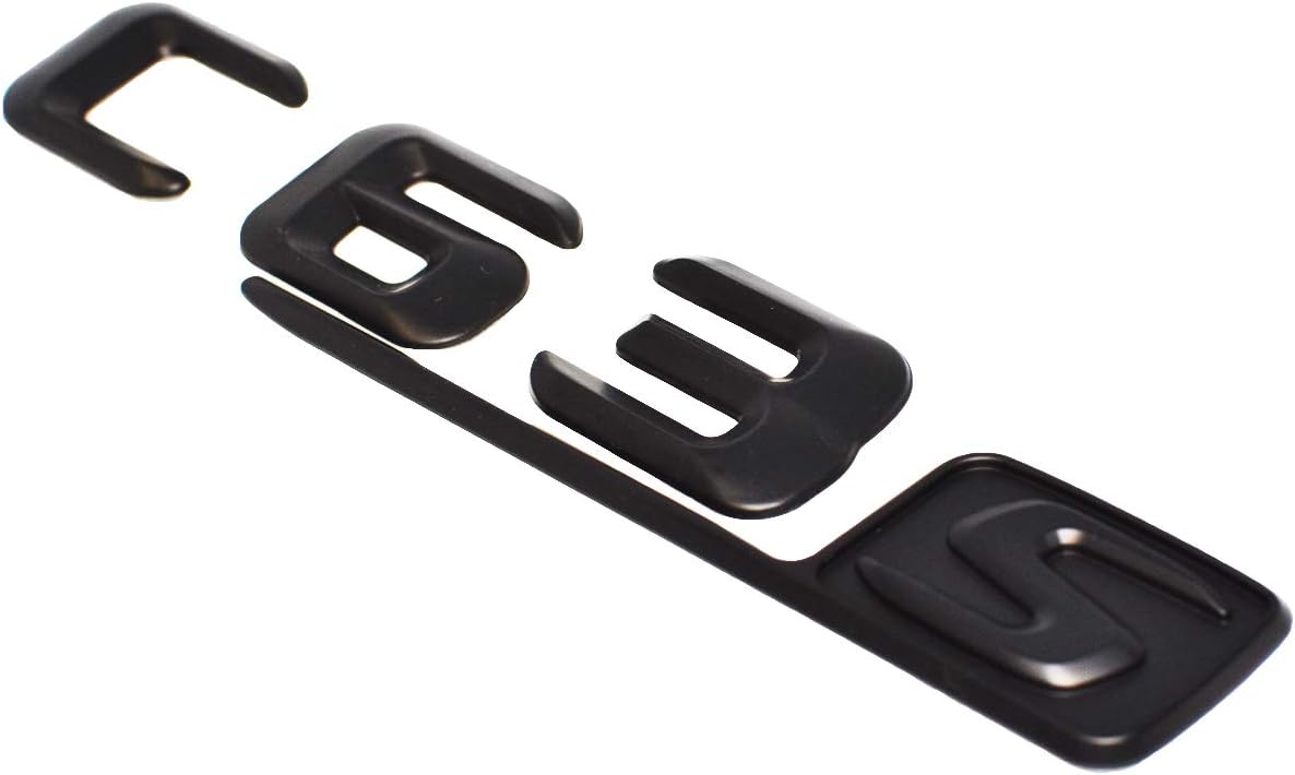 CTRONIC C-Class C63s Black Matte Rear Boot Logo Badge Emblem C43 C250 C350 C220