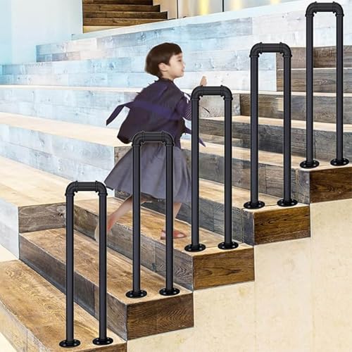 Rampe d'escalier style industriel en U pour éliminer les risques de chute