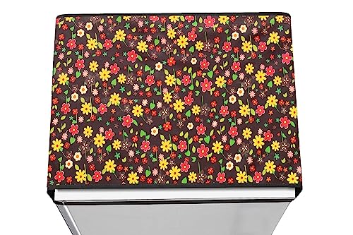 Image of Stylista Refridgerator top Cover Suitable for Samsung RR23C2F24S8 /HL, 215 Liter Fridge, Dimension (WXD) 71x109 CM, Mini Floral Pattern Multicolor